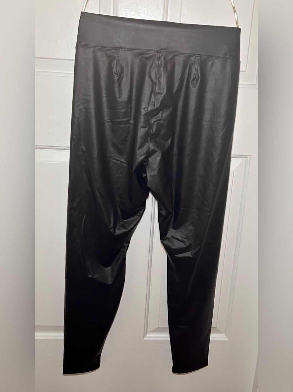 ✨Aerie OFFLINE Real Luxe High Rise Faux Leather Leggings Black XL - Picture 5 of 5